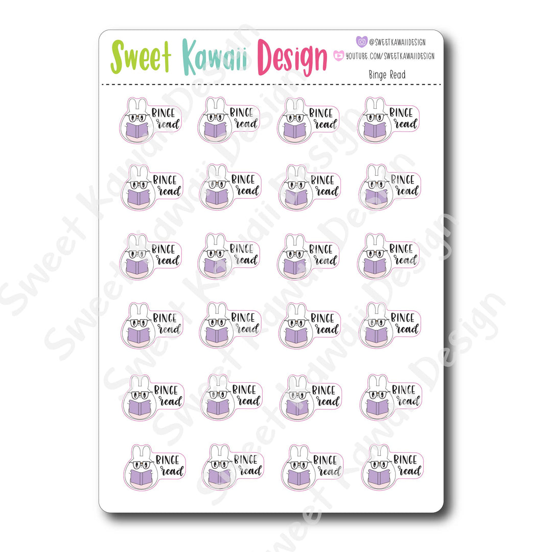 Kawaii Binge Read Stickers