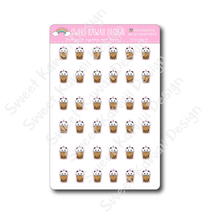 Kawaii Boba Poe Stickers
