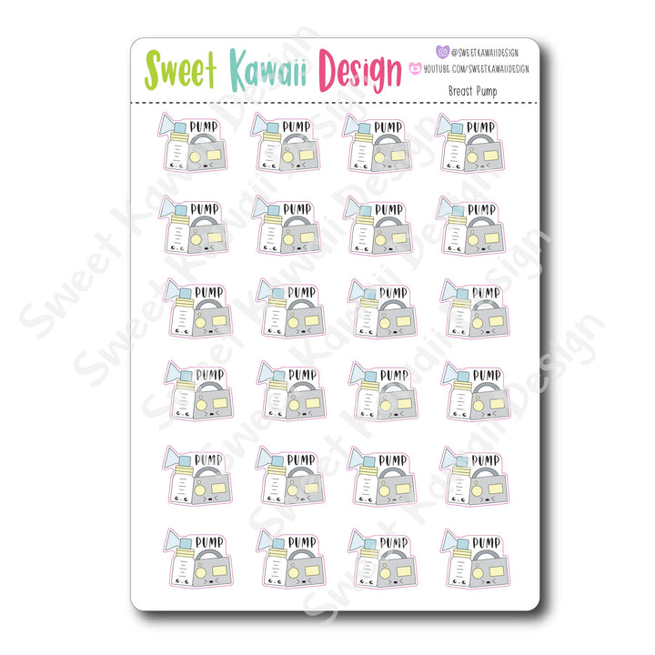 Kawaii Breast Pump Stickers