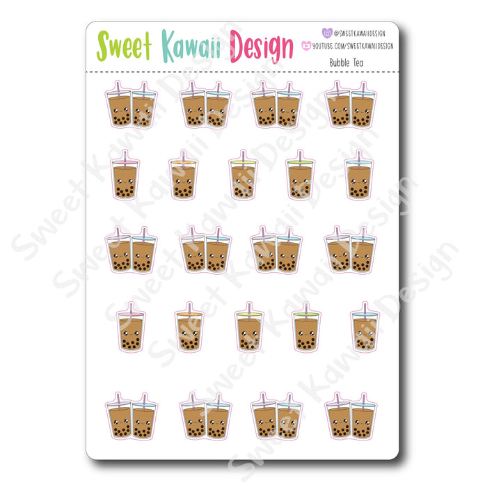 Kawaii Bubble Tea Stickers