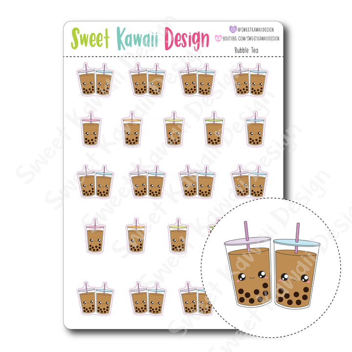 Kawaii Bubble Tea Stickers