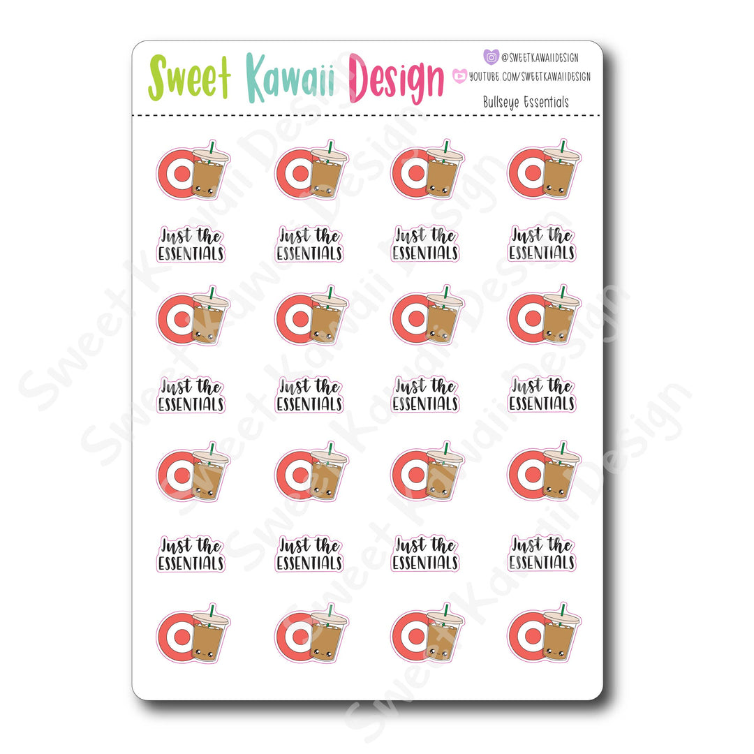 Kawaii Bullseye Essentials Stickers