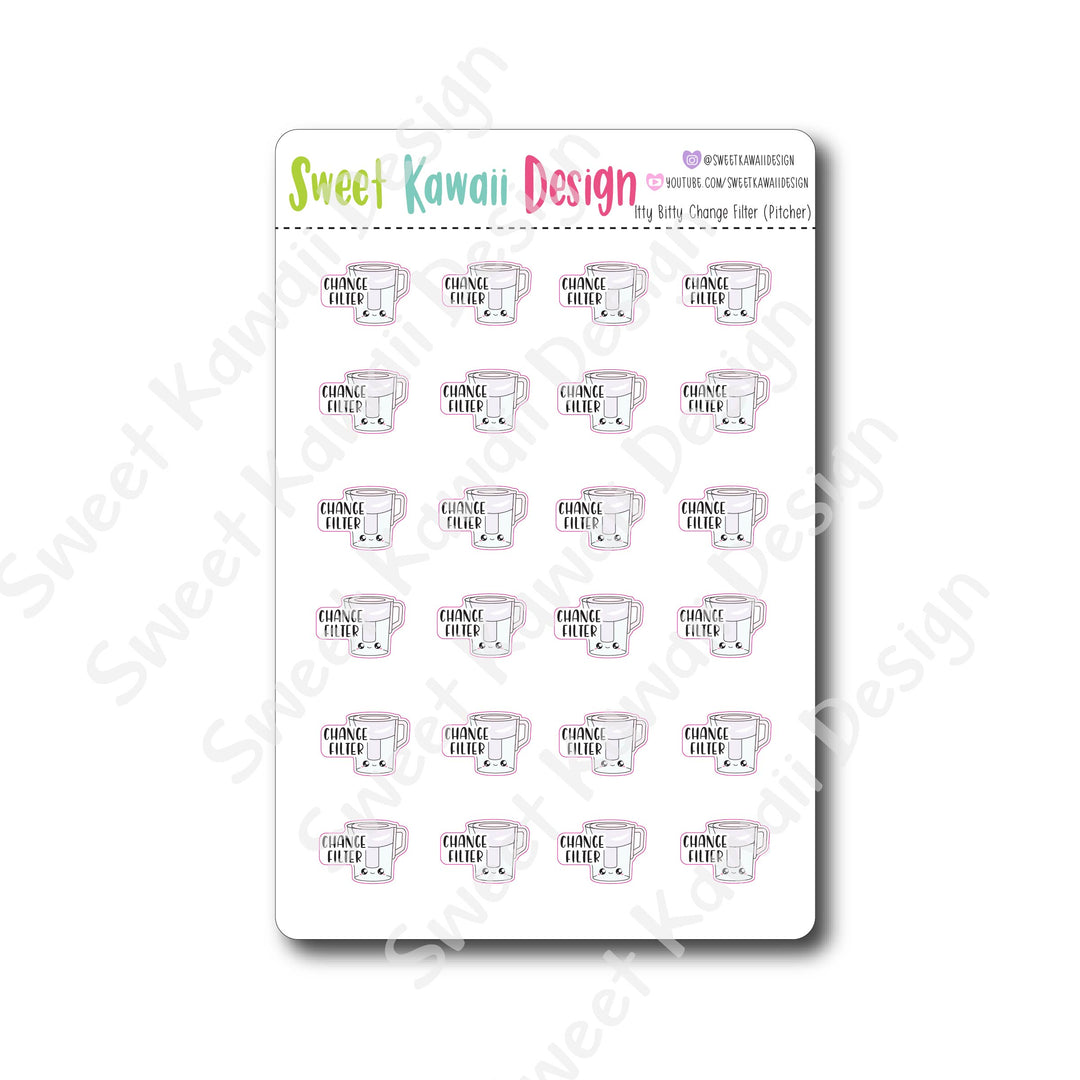 Kawaii Change Filter (Pitcher) Stickers