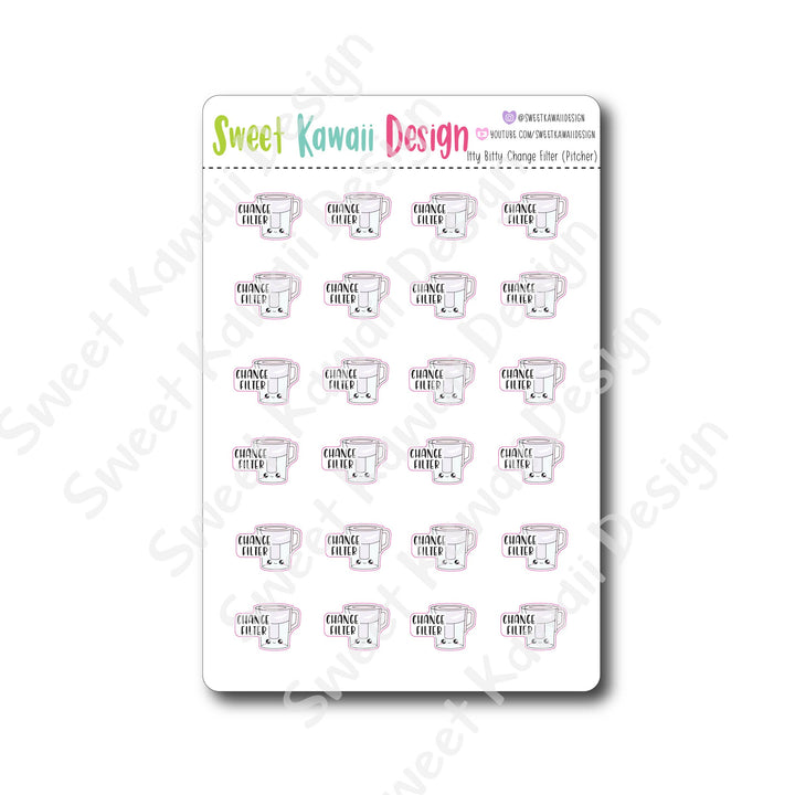 Kawaii Change Filter (Pitcher) Stickers