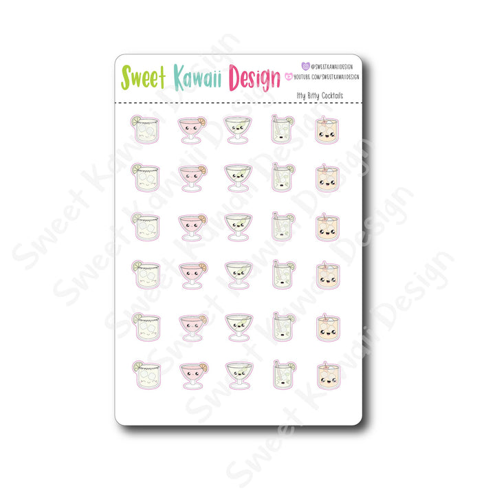 Kawaii Cocktail Stickers