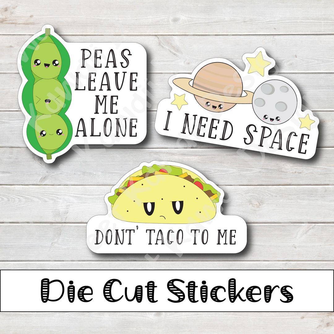 Kawaii Introvert Trio Die Cut Set