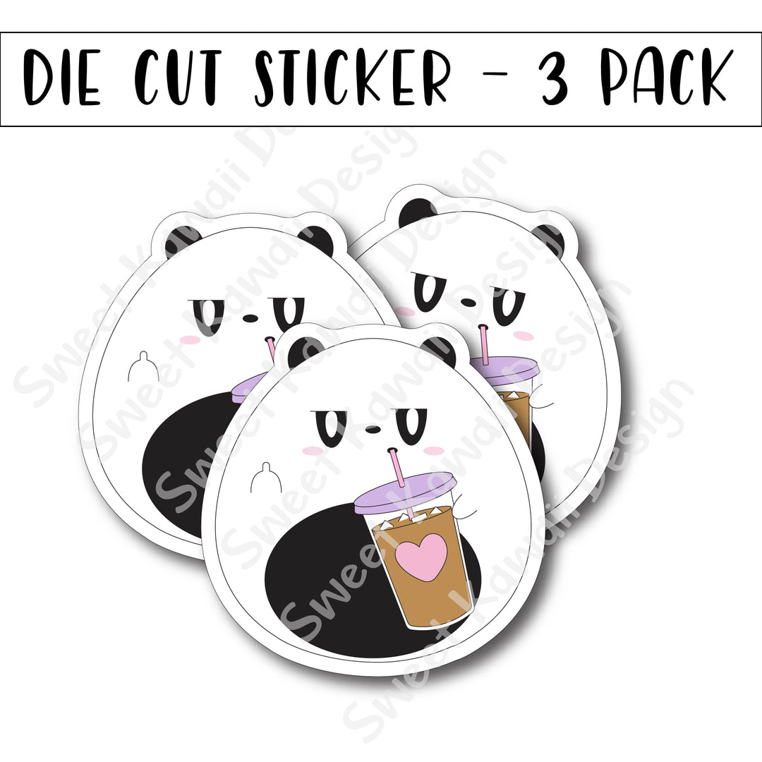 Kawaii Poe FU Coffee Diecut Sticker Set