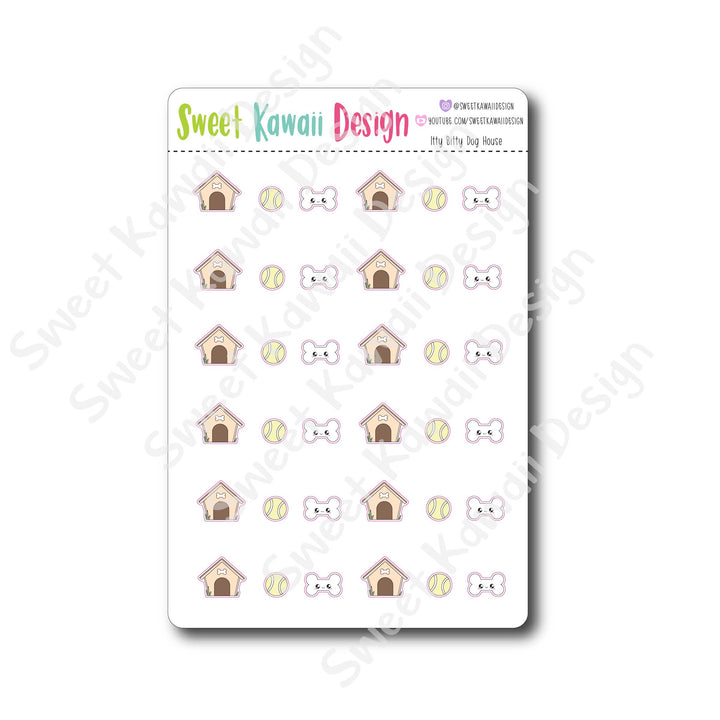 Kawaii Dog House Stickers
