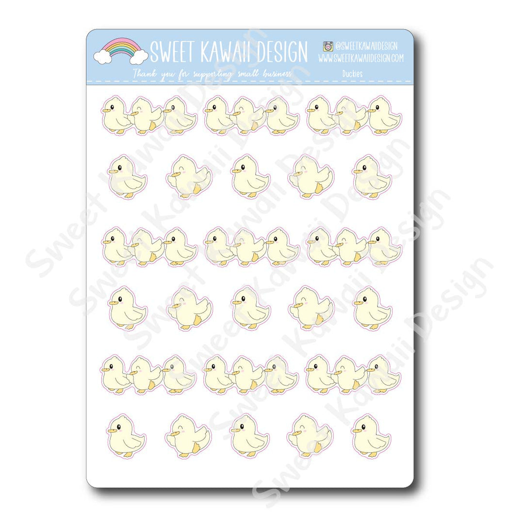Kawaii Duckie Stickers