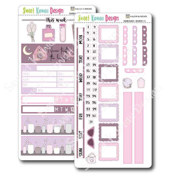 Kawaii Hobonichi Weeks Stickers - Enchanted