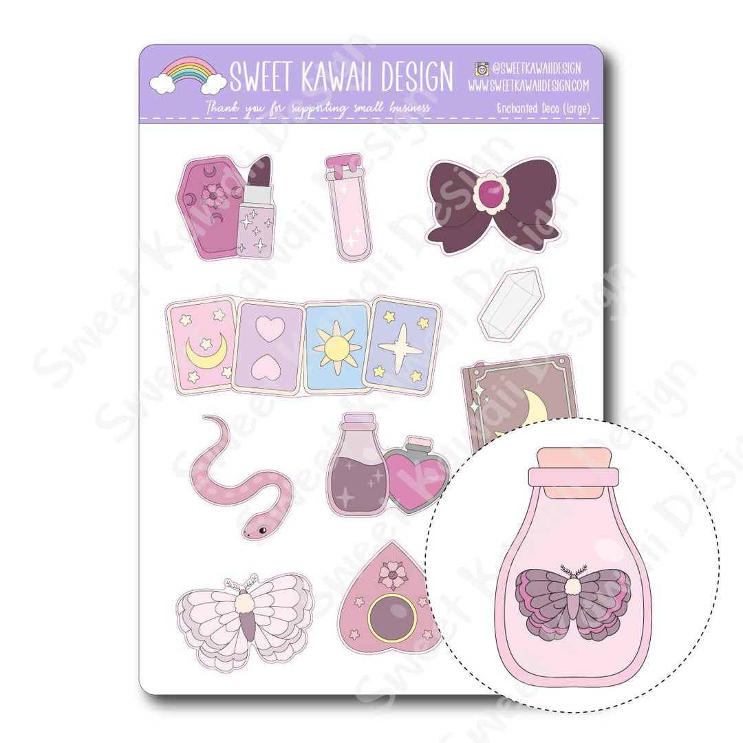 Kawaii Enchanted Deco (Large) Stickers