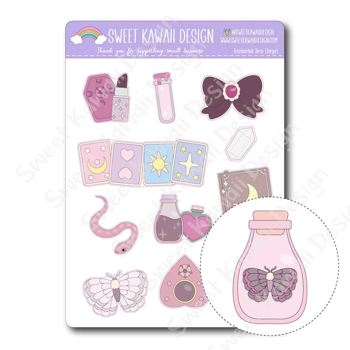 Kawaii Enchanted Deco (Large) Stickers
