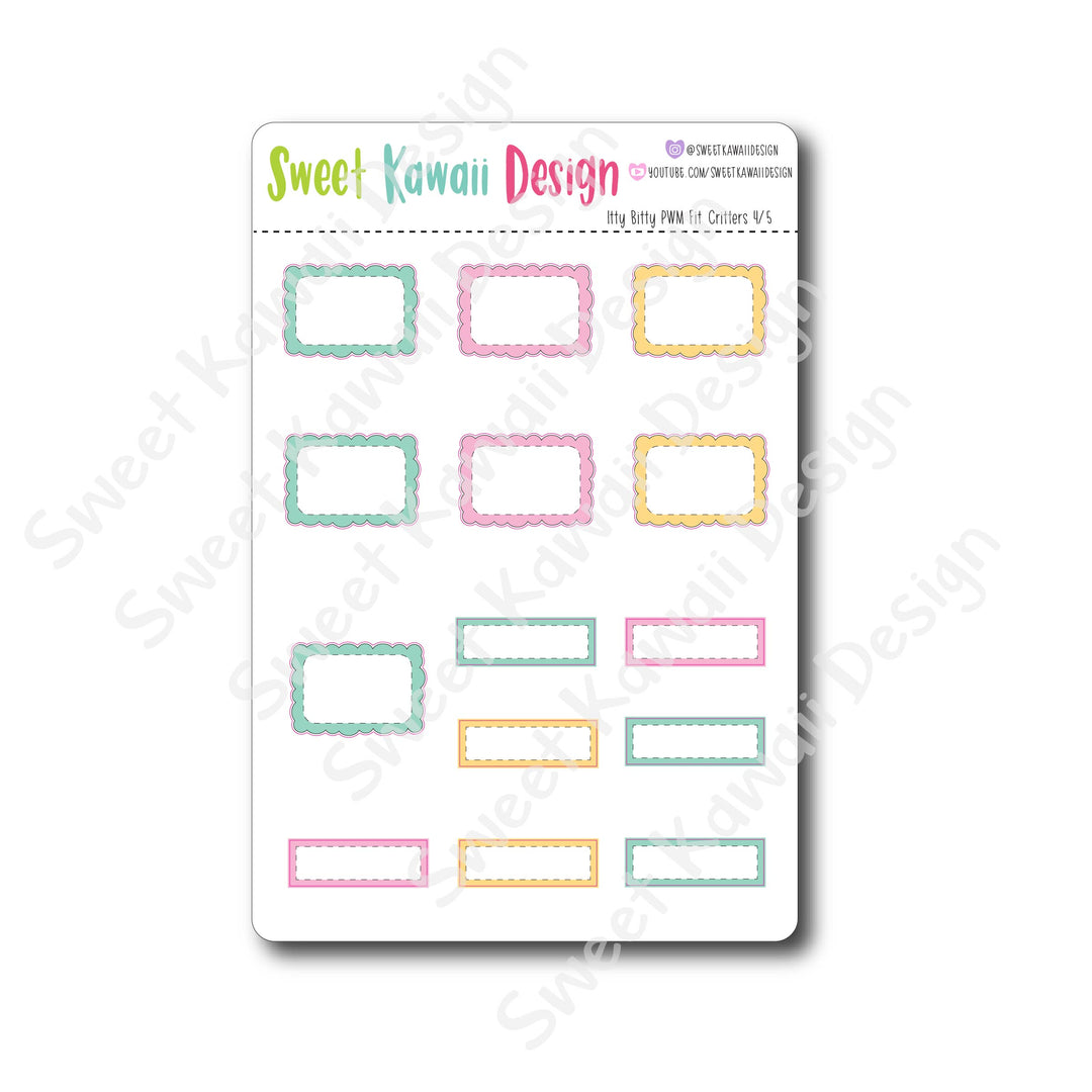 Weekly Kit  - Fit Critters ITTY BITTY