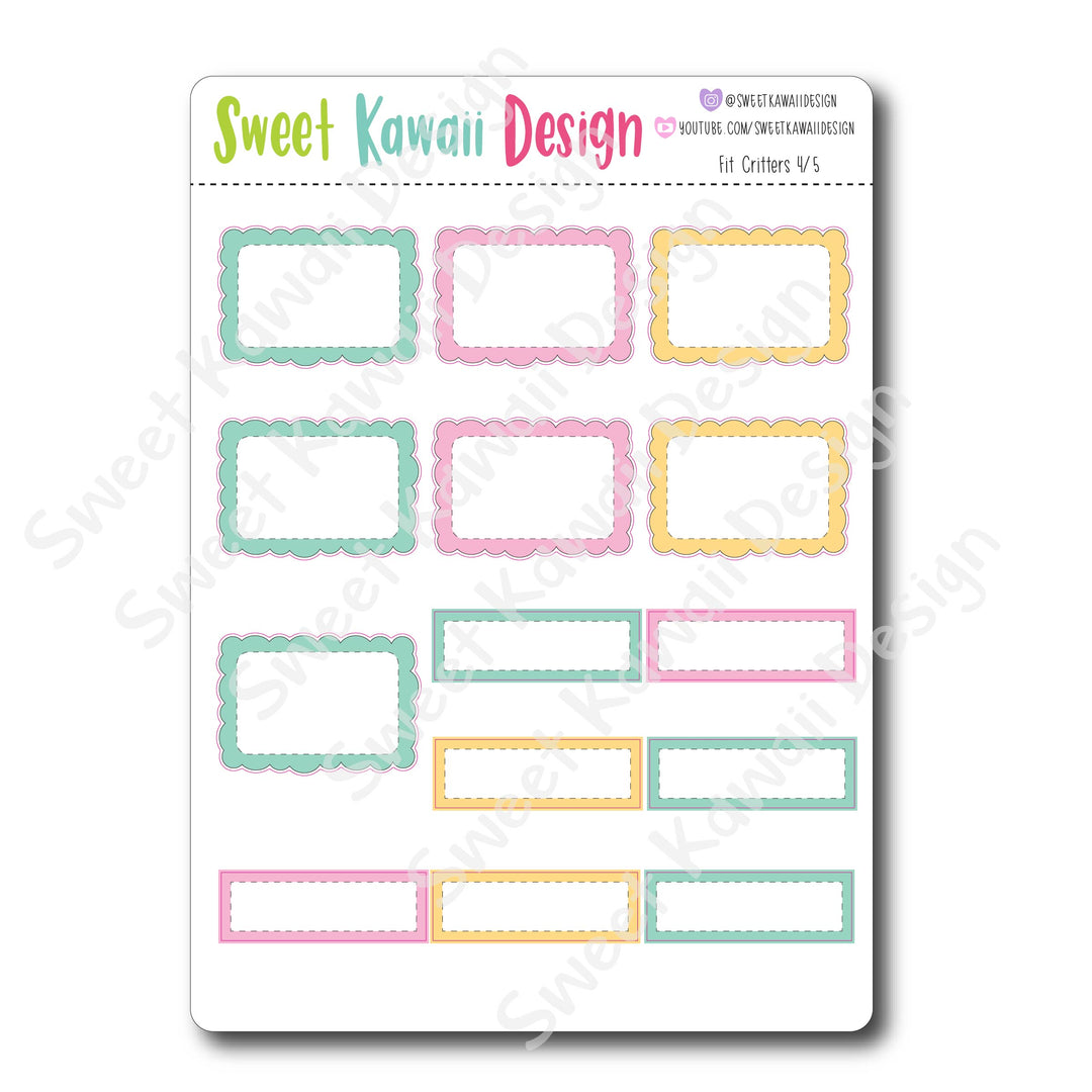 Weekly Kit  - Fit Critters 21