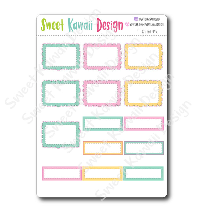 Weekly Kit  - Fit Critters 21