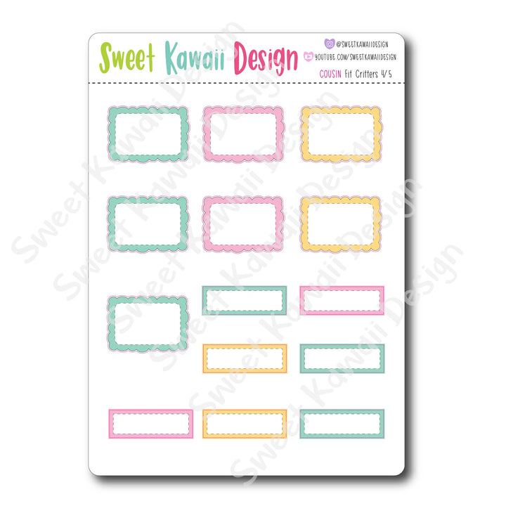 Weekly Kit  - Fit Critters COUSIN