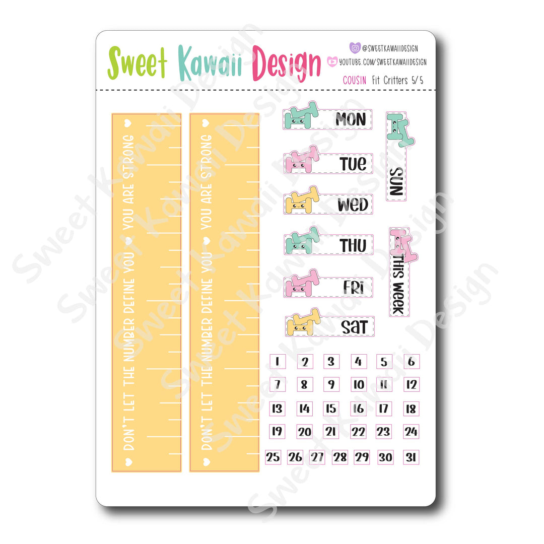 Weekly Kit  - Fit Critters COUSIN