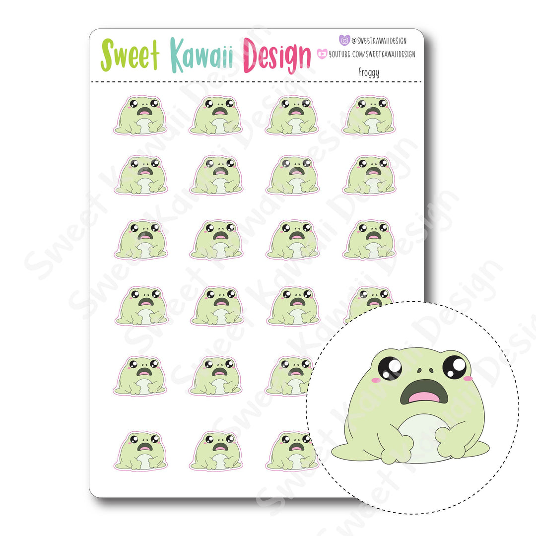 Kawaii Froggy Stickers