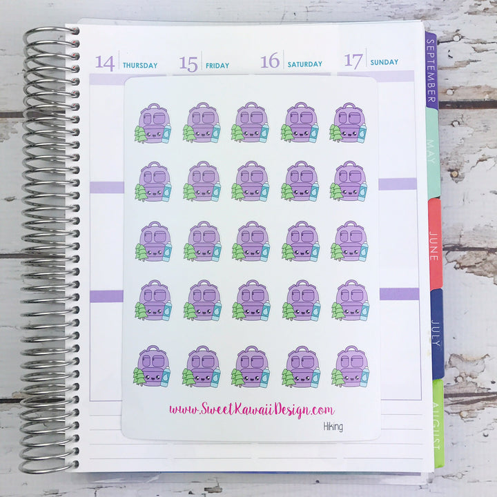 Kawaii Hiking Stickers