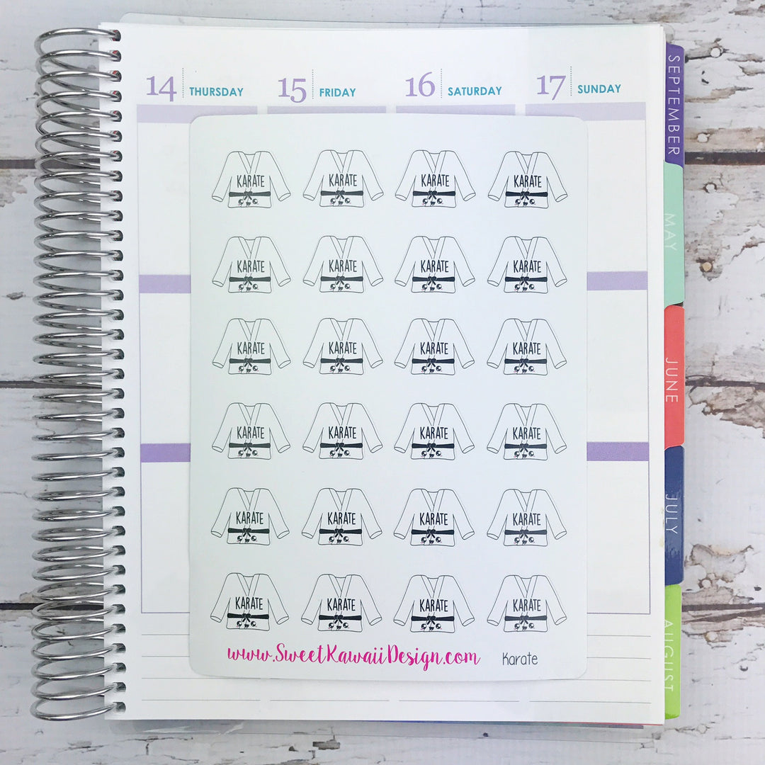 Kawaii Karate Stickers