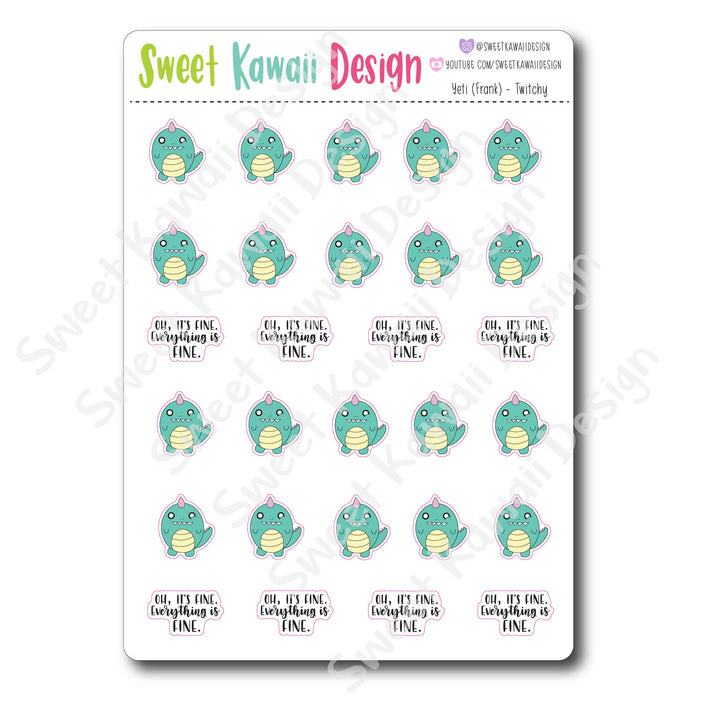 Kawaii George Stickers - Twitchy