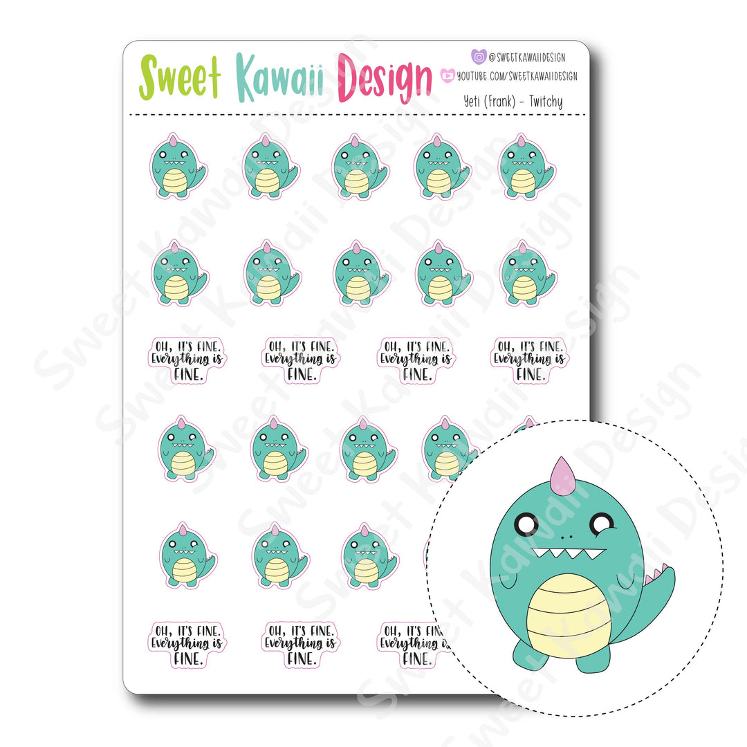 Kawaii George Stickers - Twitchy