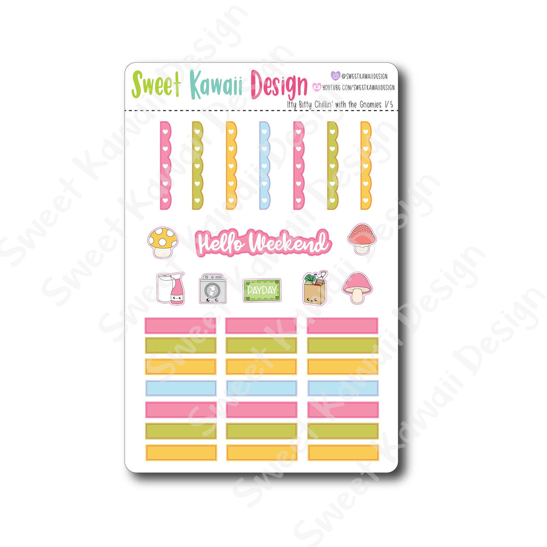 Weekly Kit  - Chillin' With The Gnomies ITTY BITTY