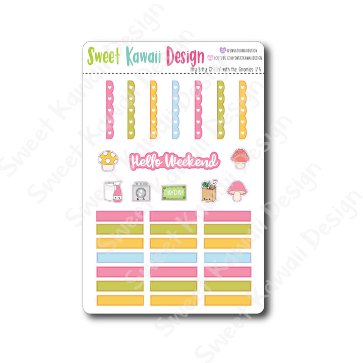 Weekly Kit  - Chillin' With The Gnomies ITTY BITTY