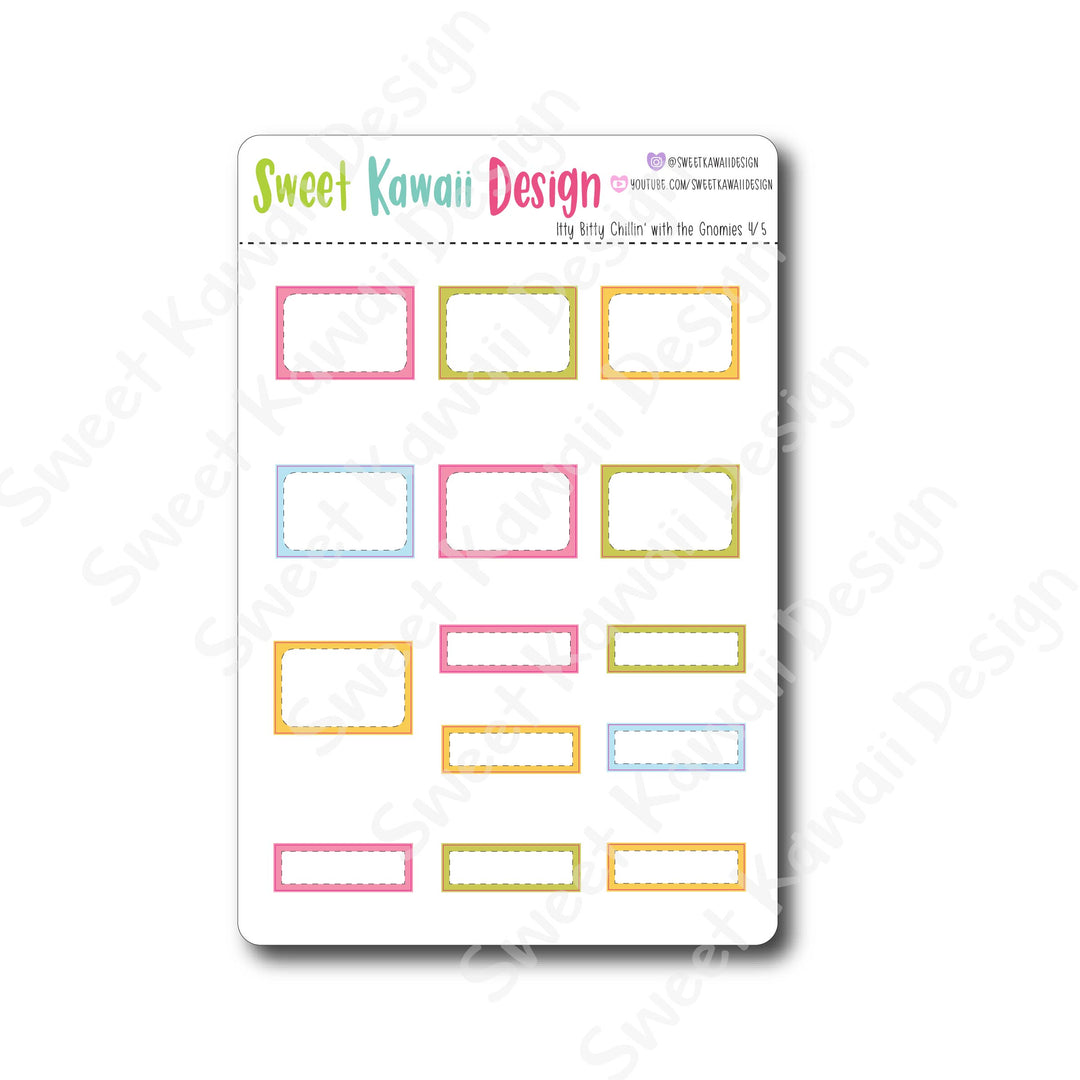 Weekly Kit  - Chillin' With The Gnomies ITTY BITTY