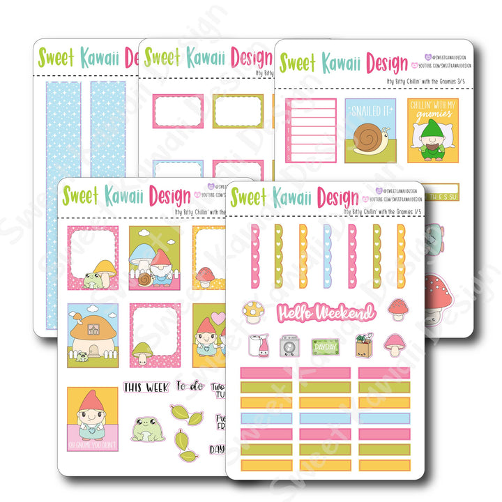 Weekly Kit  - Chillin' With The Gnomies ITTY BITTY