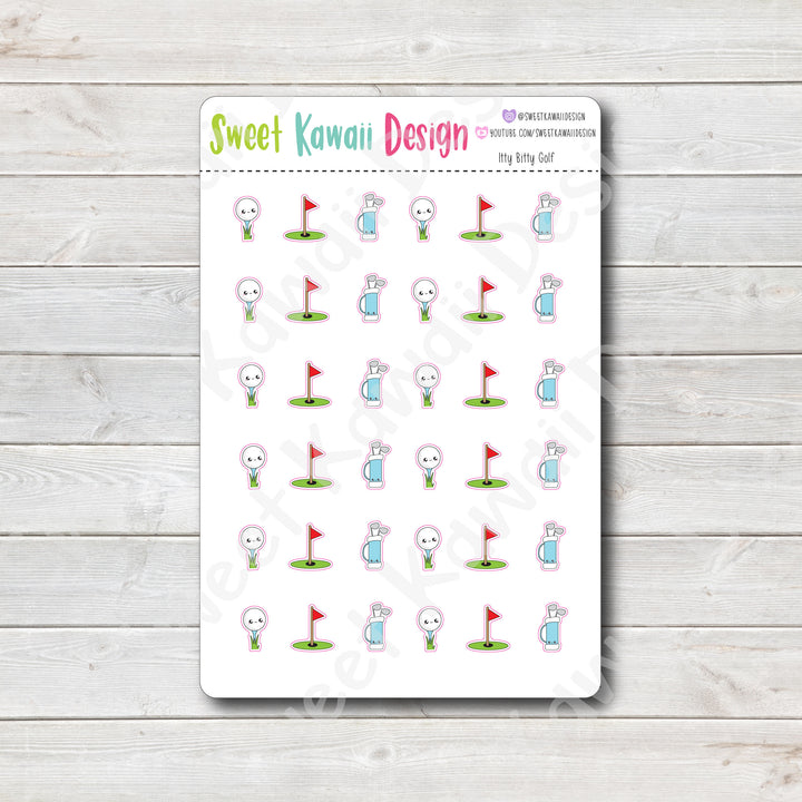 Kawaii Golf Stickers