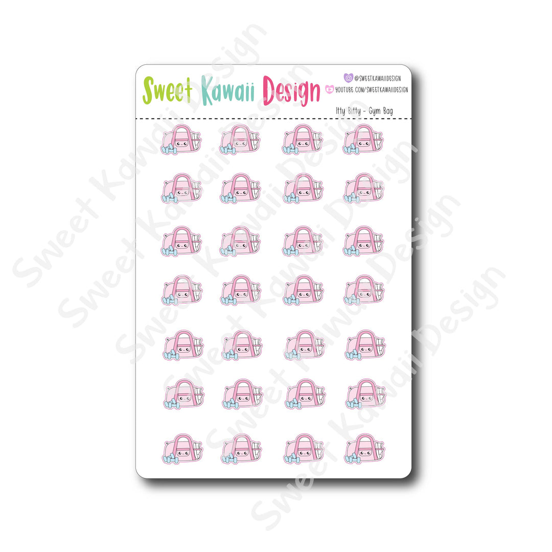 Kawaii Gym Bag Stickers