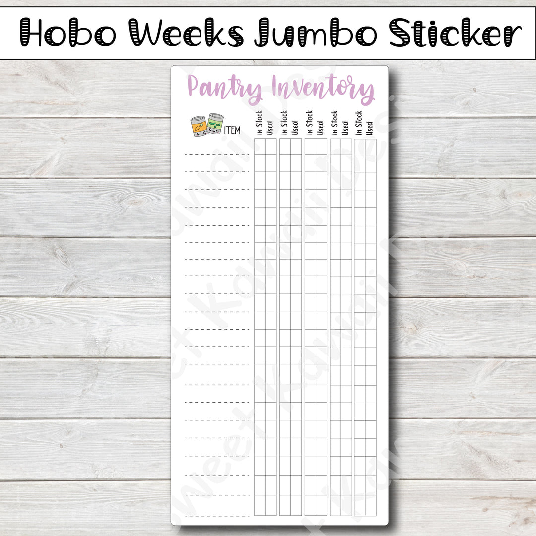 Kawaii Hobonichi Weeks Jumbo Sticker - Pantry