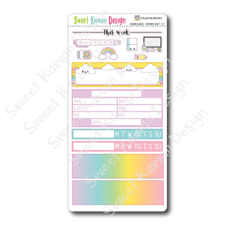 Kawaii Hobonichi Weeks Stickers - Stationery Addict