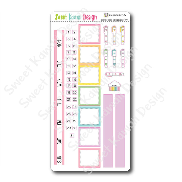 Kawaii Hobonichi Weeks Stickers - Stationery Addict