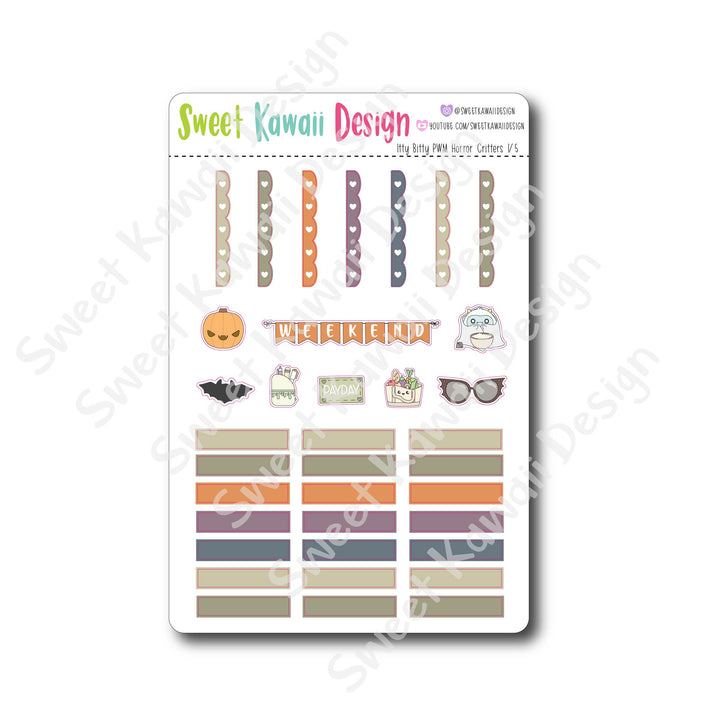 Weekly Kit  - Horror Critters ITTY BITTY