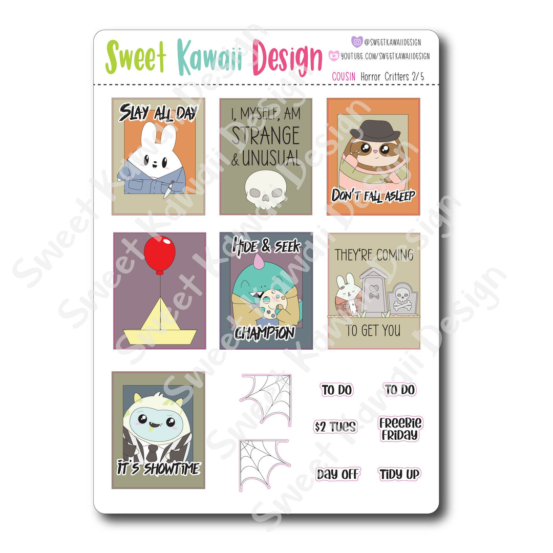 Weekly Kit  - Horror Critters COUSIN