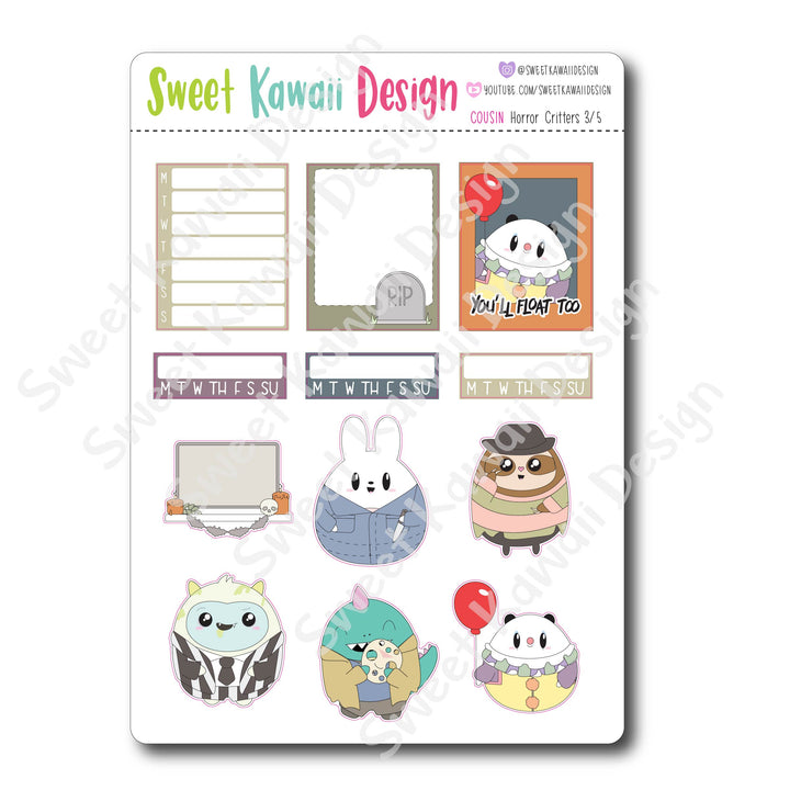 Weekly Kit  - Horror Critters COUSIN