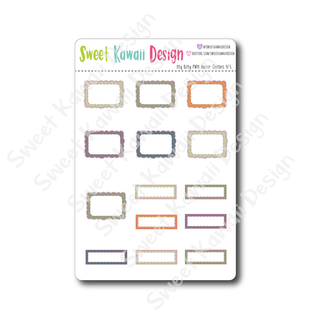 Weekly Kit  - Horror Critters ITTY BITTY