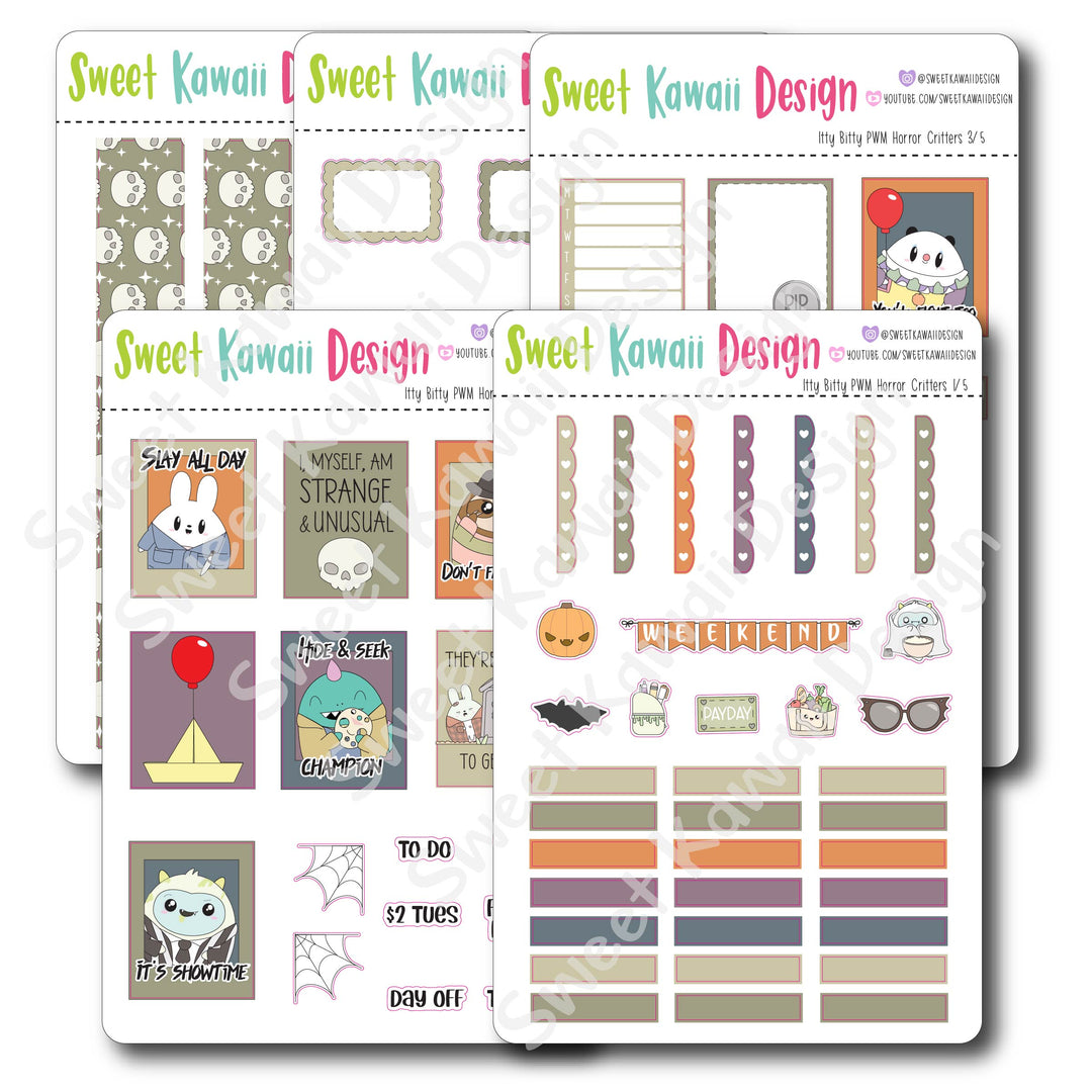 Weekly Kit  - Horror Critters ITTY BITTY