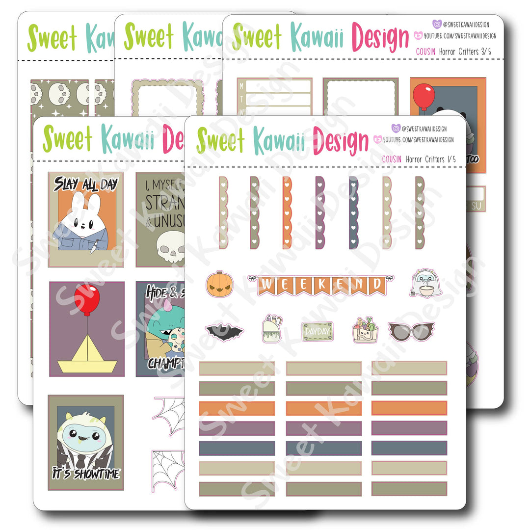 Weekly Kit  - Horror Critters COUSIN