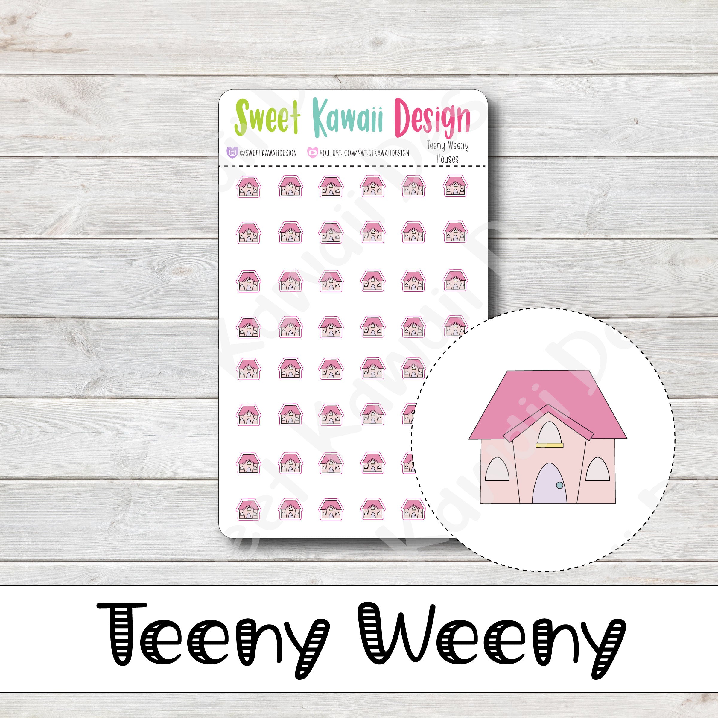 Teeny Weeny House Stickers