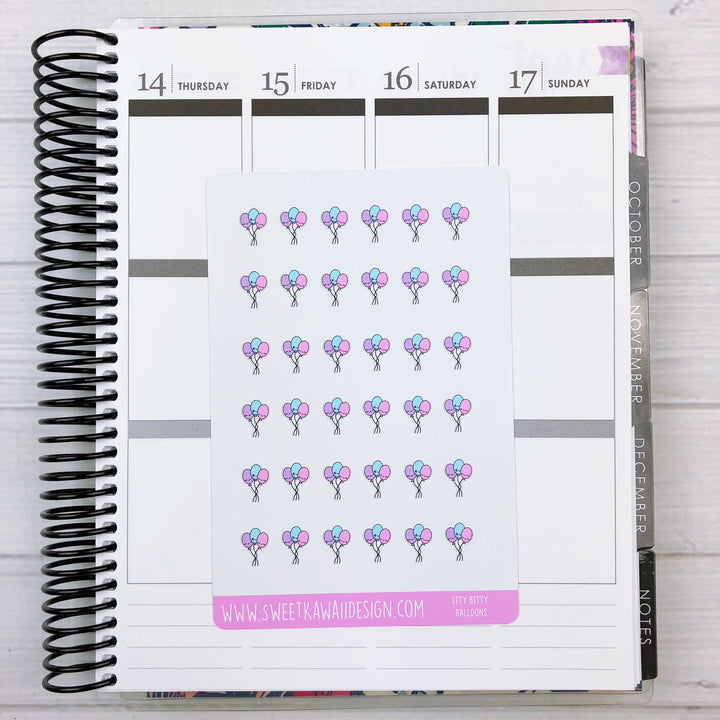 Kawaii Balloon Stickers