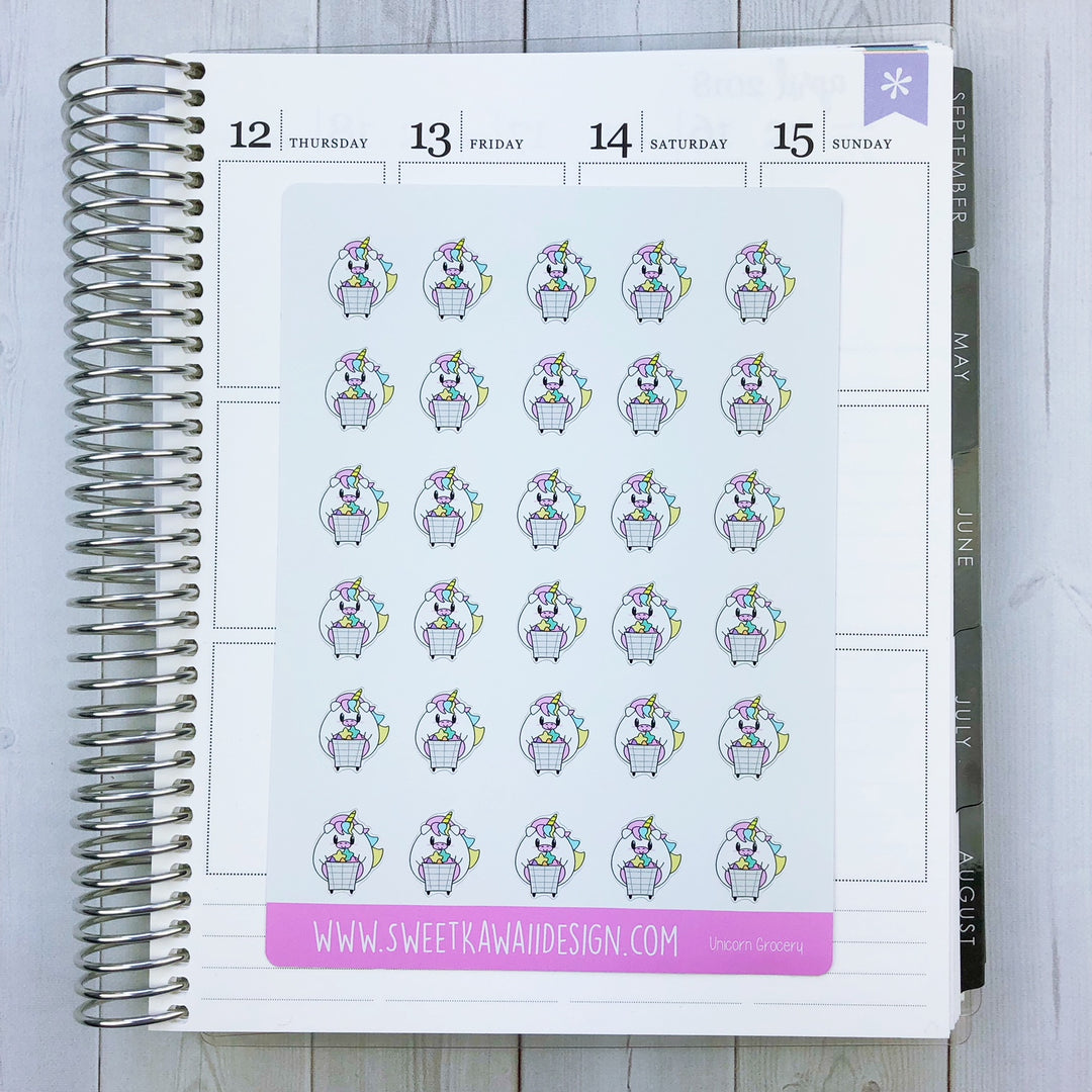 Kawaii Unicorn Stickers - Different Options Available