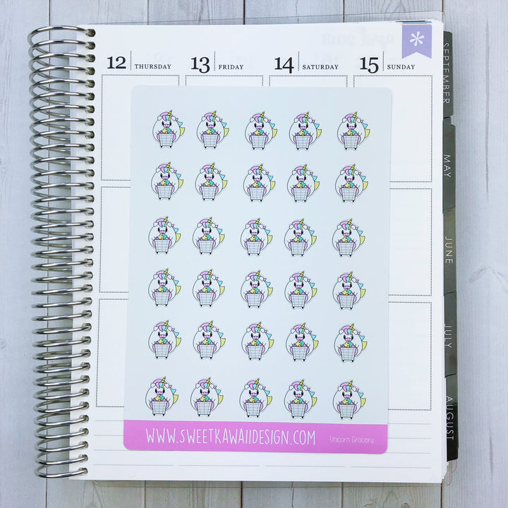 Kawaii Unicorn Stickers - Different Options Available