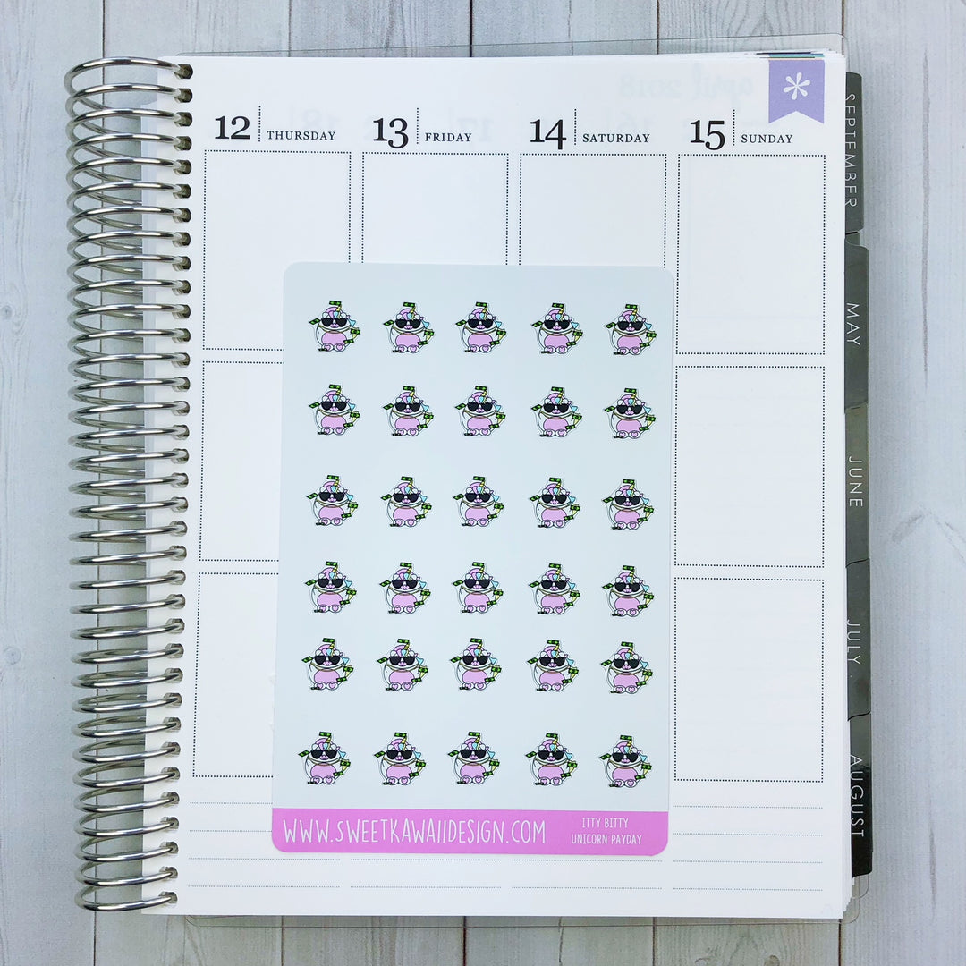 Kawaii Unicorn Stickers - Different Options Available