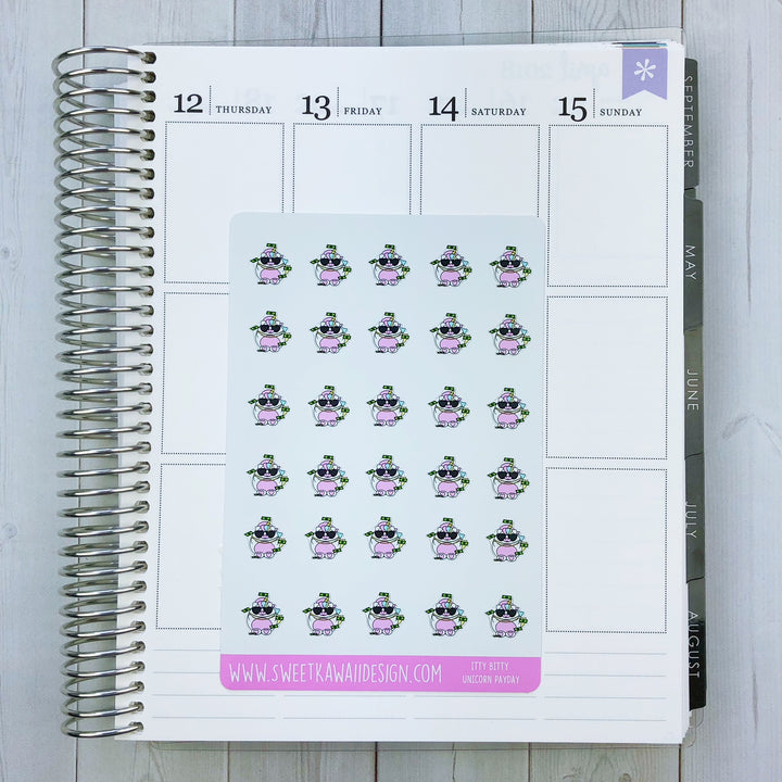 Kawaii Unicorn Stickers - Different Options Available