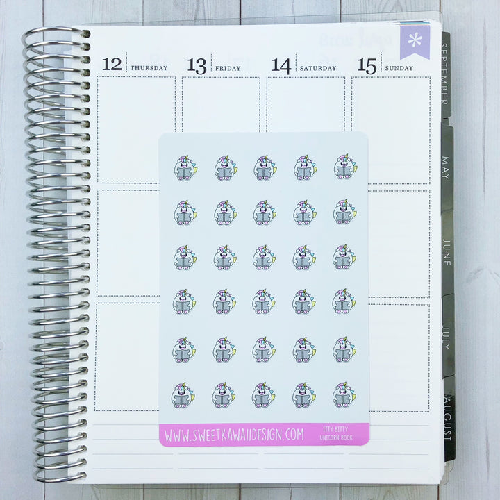 Kawaii Unicorn Stickers - Different Options Available