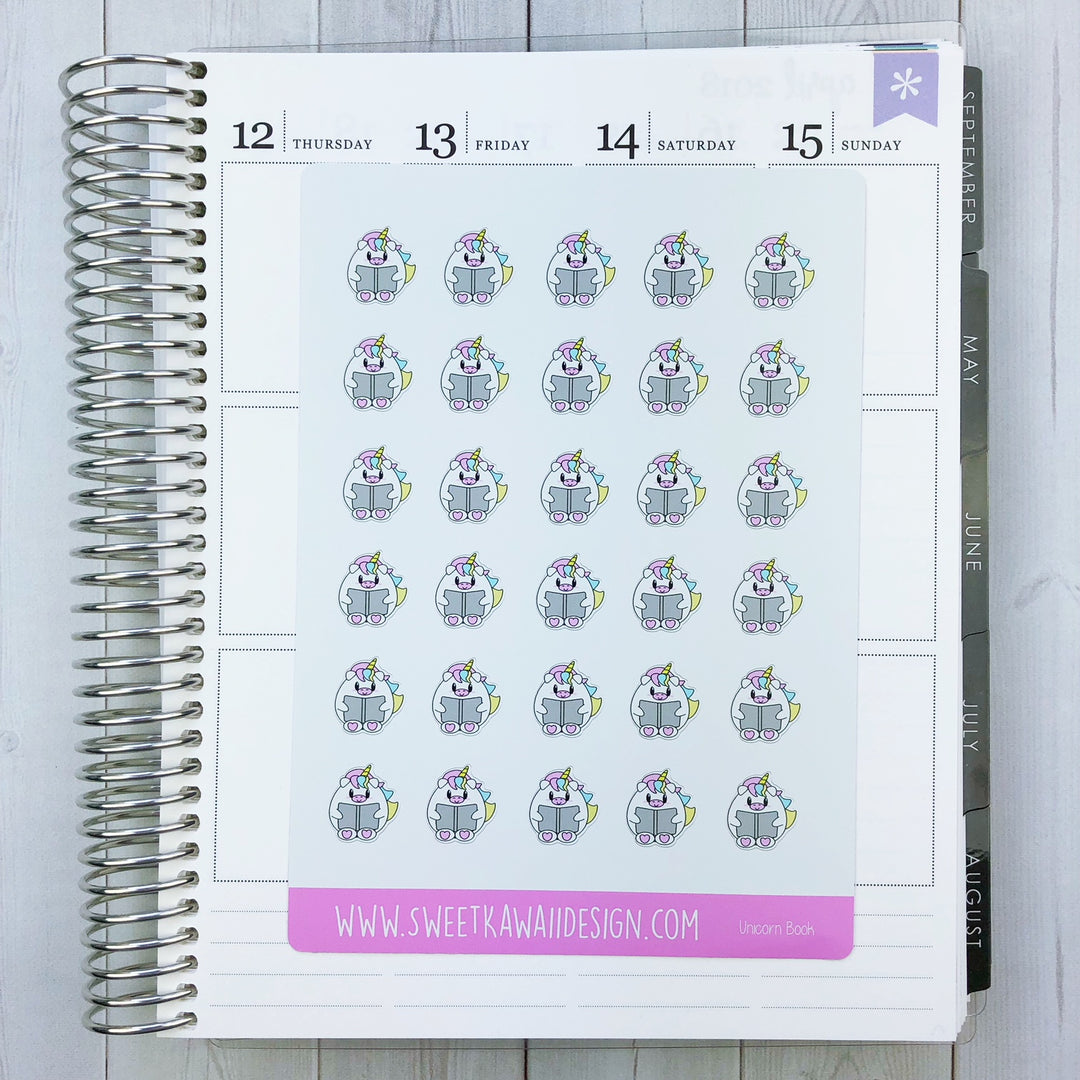 Kawaii Unicorn Stickers - Different Options Available