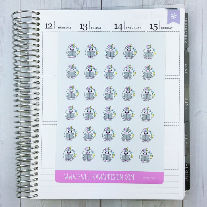 Kawaii Unicorn Stickers - Different Options Available